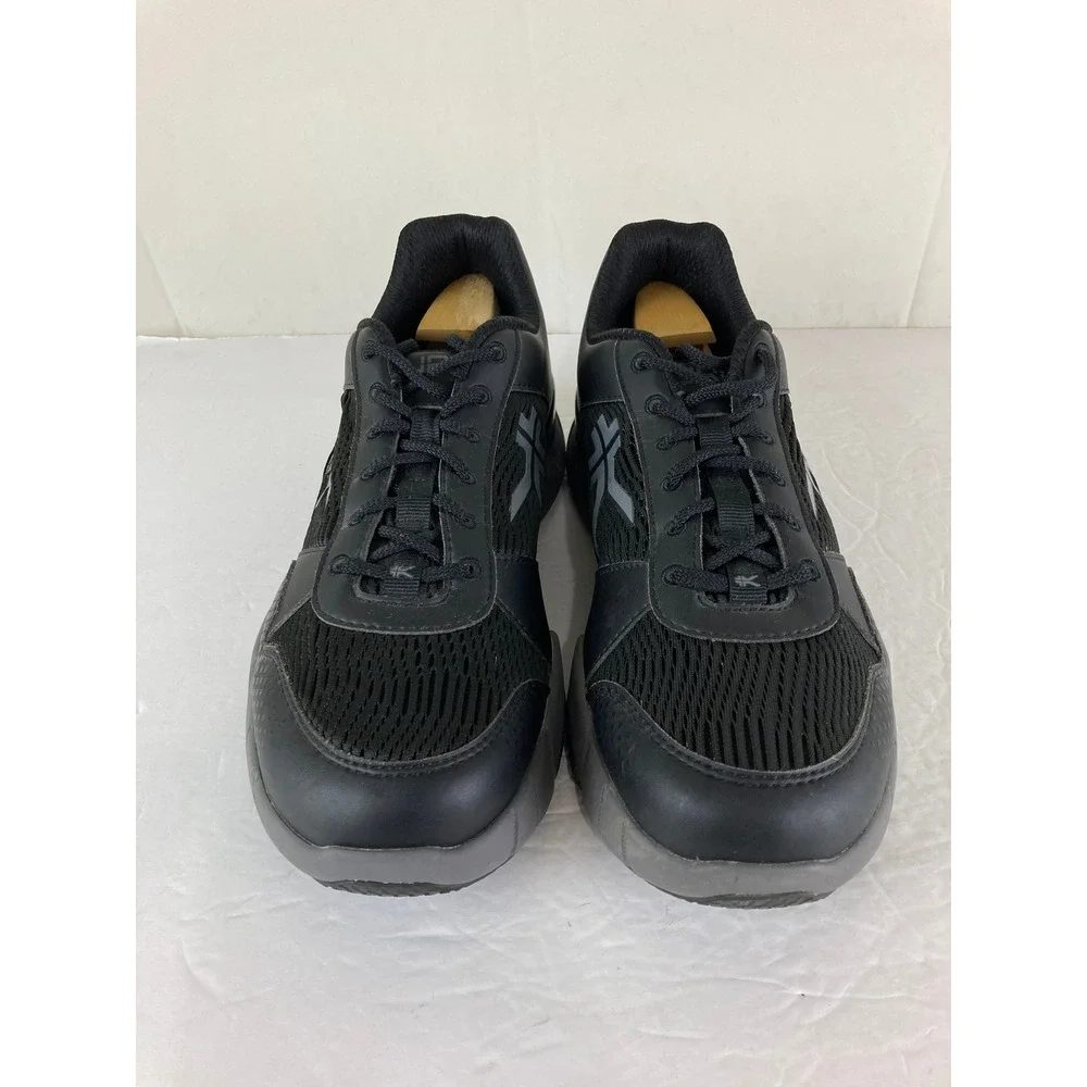 KURU Quantum Sneakers Men 10.5 Black Orthopedic Support Walking Athletic Shoes